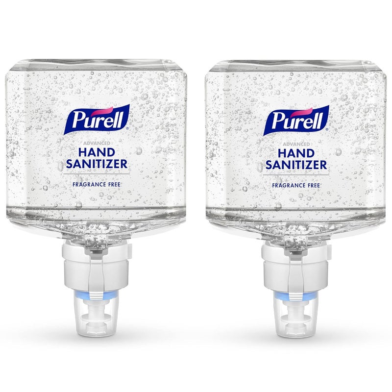 Purell جل مطهر يدين متقدم خالي من العطر، 1200 مل إعادة تعبئة لجهاز توزيع مطهر اليدين الأوتوماتيكي ES8 (عبوة من 2) - 7760-02 - Image 1